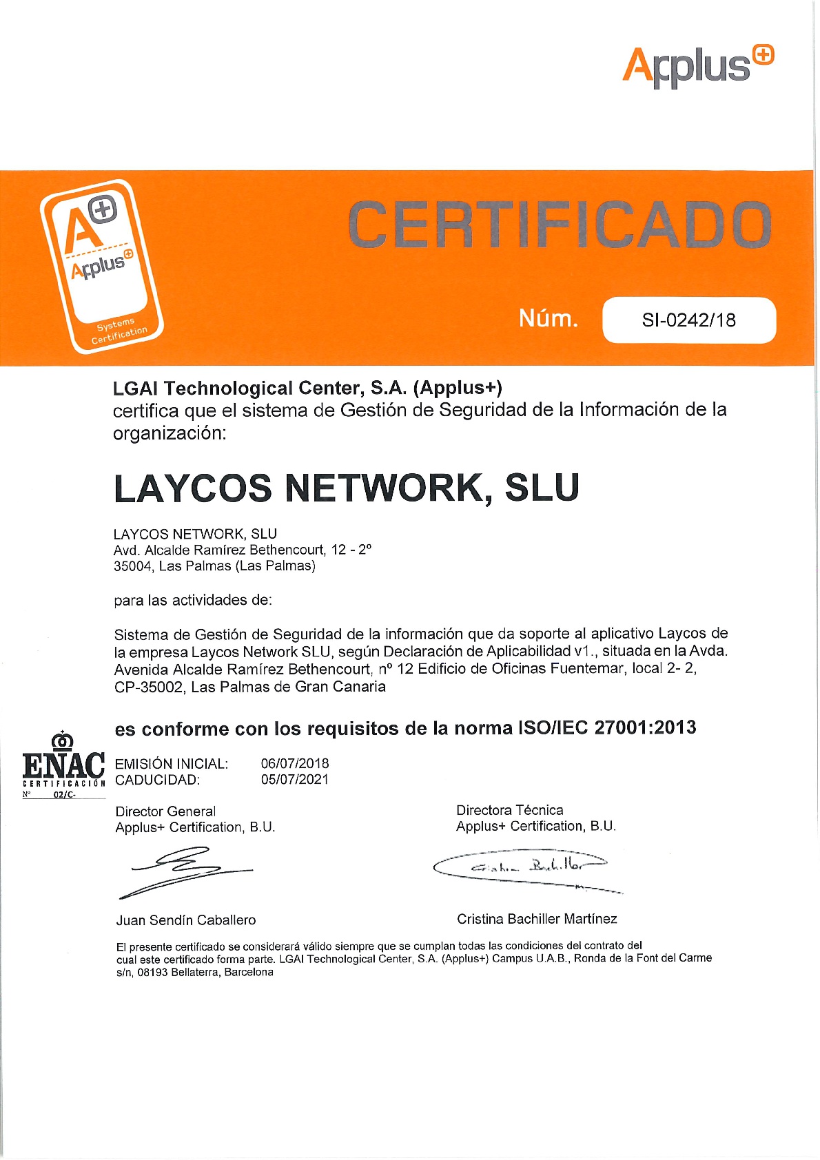 laycos-ISO27001-SI-0242_18